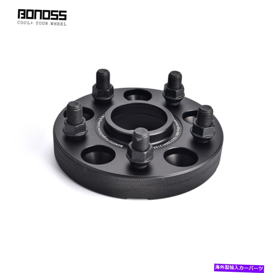 wheel adapter ホンダアコードのための25mmのボノス鍛造アルミホイールスペーサーのセット2003-2018 Set of 2 25mm BONOSS Forged Aluminum Wheel Spacers for Honda Accord 2003-2018【並行輸入品】