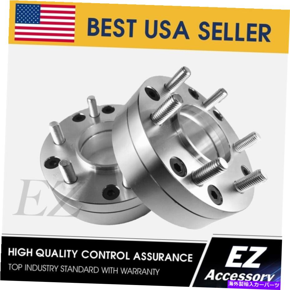 wheel adapter 2ハブ中心ホイールアダプター5x5?6x5.5 | 5x5車軸に6人のラグセコイアリム 2 Hub Centric Wheel Adapters 5x5 To 6x5.5 | 6 Lug Sequoia Rims on 5x5 Axle【並行輸入品】