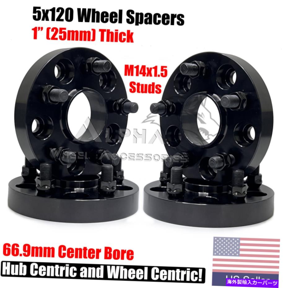 wheel adapter 4PC 5x120ハブ中心ホイールスペーサー2020年の25mm＆Newer Chevrolet Corvette C8 4Pc 5x120 Hub Centric Wheel Spacers 25mm For 2020 & Newer Chevrolet Corvette C8【並行輸入品】