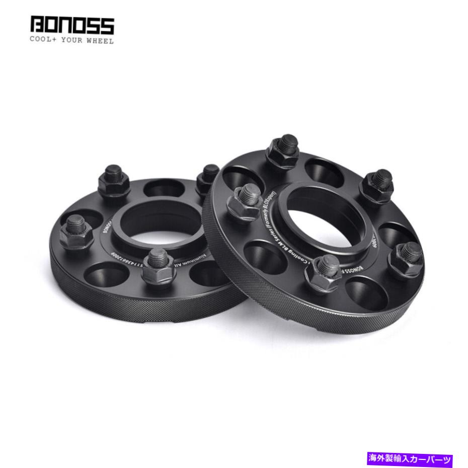 wheel adapter テスラモデルS / X用の4x20mm Bonossフォードアルミホイールスペーサーアダプター 4x20mm BONOSS Forged Aluminum Wheel Spacers Adapters for Tesla Model S / X【並行輸入品】