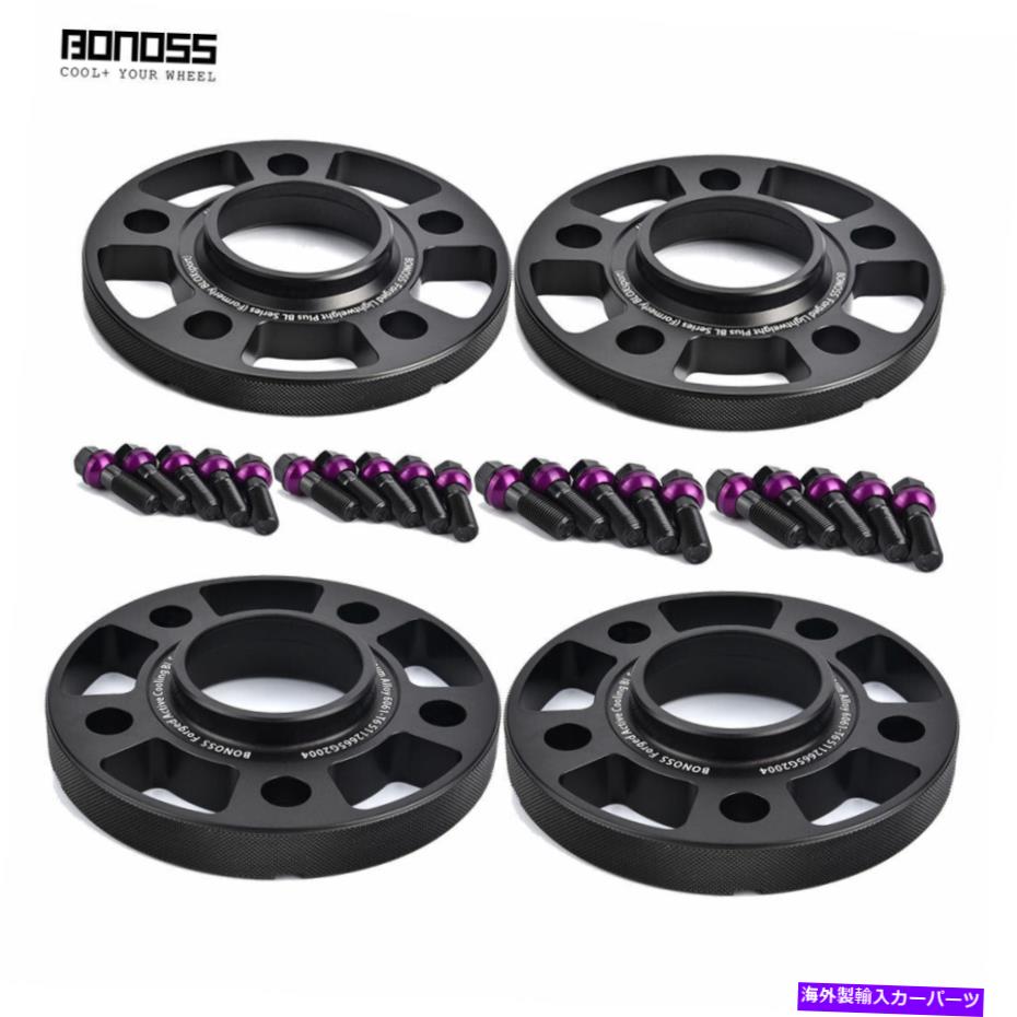 wheel adapter Audi E-Tron/GT/Sportback用のBonoss Hubcentric 5x112ホイールスペーサー4PC 12mm 20mm BONOSS Hubcentric 5x112 Wheel Spacers for Audi e-tron/GT/Sportback 4Pc 12mm 20mm【並行輸入品】
