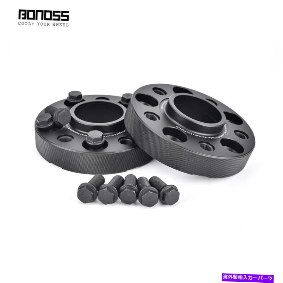 wheel adapter BMW M5 E34（1988-1995）の430mmブラック陽極酸化ホイールスペーサーの4つのBonossセット BONOSS Set of 4 30mm Black Anodized Wheel Spacers for BMW M5 E34 (1988-1995)【並行輸入品】