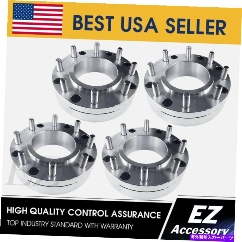 wheel adapter 4ハブセントリックホイールアダプター6x135?8x170フォードスーパーデューティホイール6ラグF150 4 Hub Centric Wheel Adapters 6x135 To 8x170 Ford Super Duty Wheel on 6 Lug F150【並行輸入品】