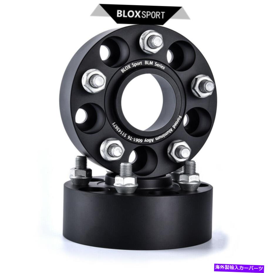 wheel adapter 4PCS 50mm 2インチブラックホイールスペーサー5x4.5 \