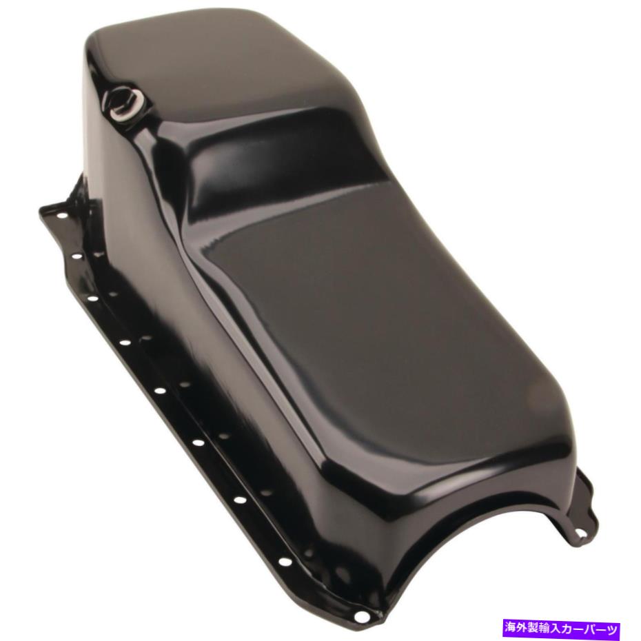 オイルパン 1986-2002スモールブロックシボレー305-327-350オイルパン、4クォート、ブラック 1986-2002 Small Block Chevy 305-327-350 Oil Pan, 4 Quart, Black【並行輸入品】
