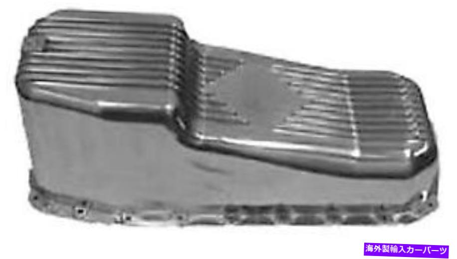 オイルパン Bandit Engine Oil Pan 8443; 80-85 SBC用に洗練された4QTパスサイドディップスティック Bandit Engine Oil Pan 8443; Finned 4qt Pass Side Dipstick Polished for 80-85 SBC【並行輸入品】