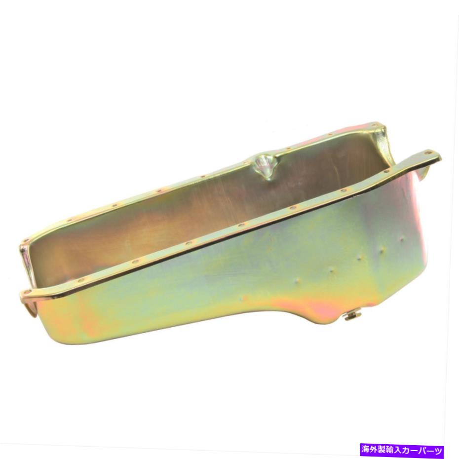 オイルパン サミットレーシングG3530オイルパンスチールゴールド亜鉛5 QTシボレー1986＆アップ Summit Racing G3530 Oil Pan Steel Gold Zinc 5 qt Chevy 1986 & Up Each【並行輸入品】