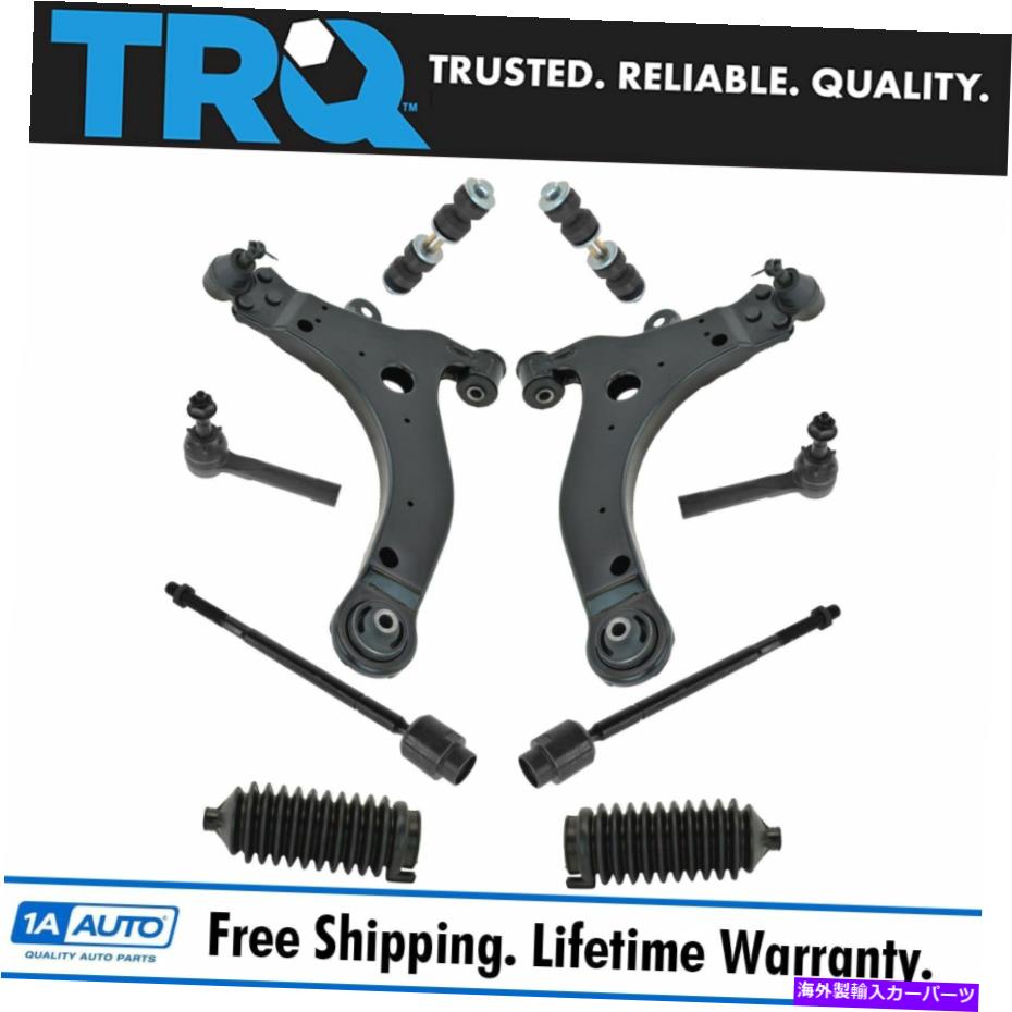 ボールジョイント TRQ 10 PCキットフロントLH RHコントロールアームボールジョイントタイロッドスウェイインパラ TRQ 10 pc Kit Front LH RH Control Arm Ball Joint Tie Rod Sway Bar for Impala【並行輸入品】