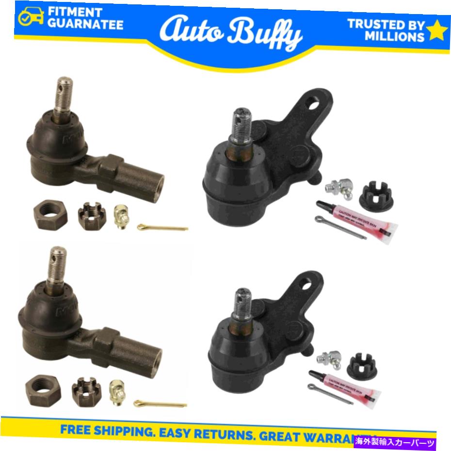 ボールジョイント ムーグ4 PCキットアウタータイロッドエンドローボールジョイントLH RHセットトヨタレクサス新しい MOOG 4 pc Kit Outer Tie Rod End Lower Ball Joint LH RH Set for Toyota Lexus New【並行輸入品】