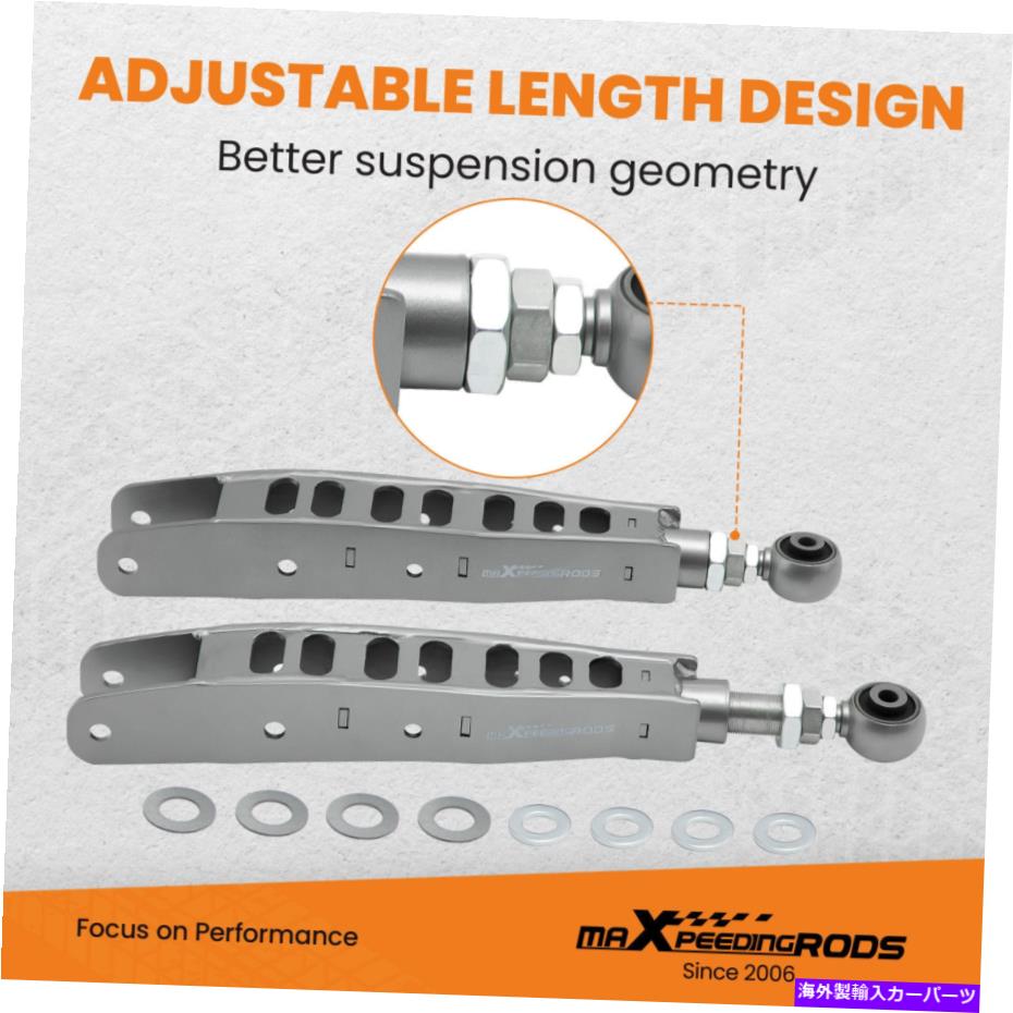ボールジョイント 調整可能なリアローワーコントロールアーム - /+ 3 subaru brz 2013+ for scion fr -sの場合 Adjustable Rear Lower Control Arms -/+ 3 for SCION FR-S for Subaru BRZ 2013+【並行輸入品】