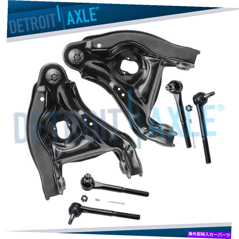 ボールジョイント 6PC下部コントロールアームw/ボールジョイント +シボレーGMC C1500 C2500 2WD用タイロッド 6pc Lower Control Arms w/ Ball Joints + Tie Rods for Chevy GMC C1500 C2500 2WD【並行輸入品】