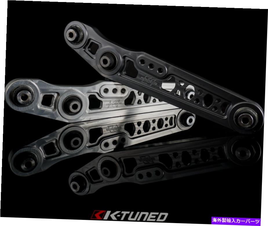 ボールジョイント 88-01シビックefのためのk-tuned後部キャンバーアームEG Integra Rubber Bushing K-Tuned Rear Lower Camber Arms for 88-01 Civic EF EG Integra Rubber Bushing【並行輸入品】