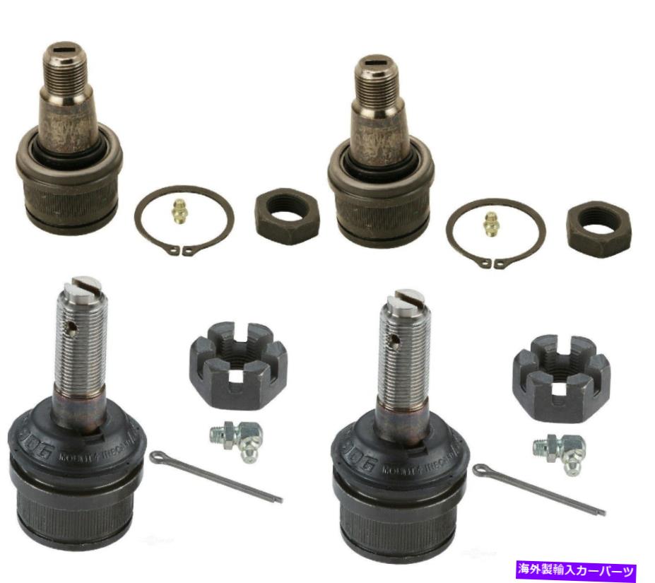 ボールジョイント Ford F250 F350 Super Duty 4WD用のムーグフロントアッパーボールジョイントキットセット Moog Front Upper & Lower Ball Joints Kit Set For Ford F250 F350 Super Duty 4WD【並行輸入品】