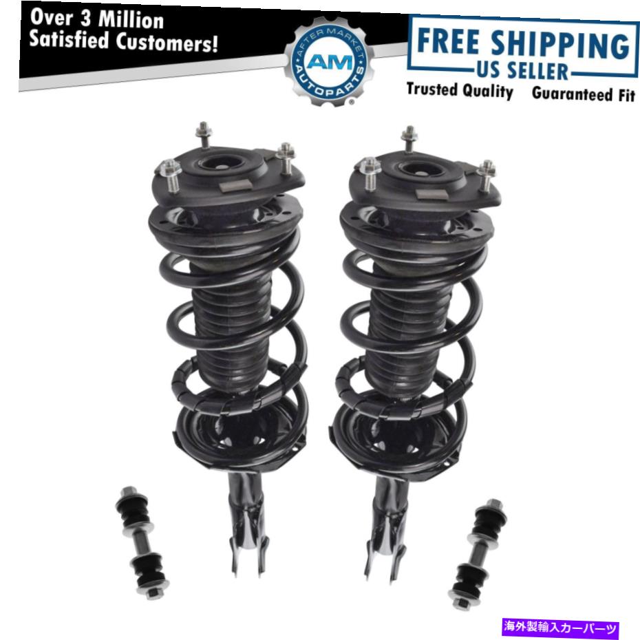 ボールジョイント 4ピースフロント完全なストラットアセンブリ＆スウェイバーリンクセットサイオンXB XAのキット 4 Piece Front Complete Strut Assembly & Sway Bar Link Set Kit for Scion xB xA【並行輸入品】