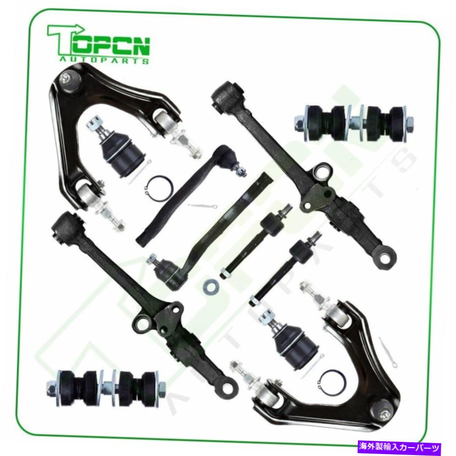 ボールジョイント フロントサスペンションパーツ12ピース94-97ホンダアコードボールジョイントタイロッドにフィット Front Suspension Parts 12 Pieces Fits For 94-97 Honda Accord Ball Joint Tie Rod【並行輸入品】