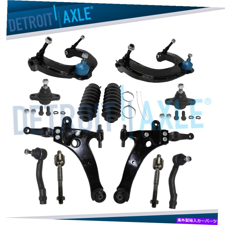 ボールジョイント 12pcフロント下部コントロールアームボールボールジョイントキット01-05 Kia optima magentis 12pc Front Lower Upper Control Arms Ball Joint Kit for 01-05 Kia Optima Magentis【並行輸入品】