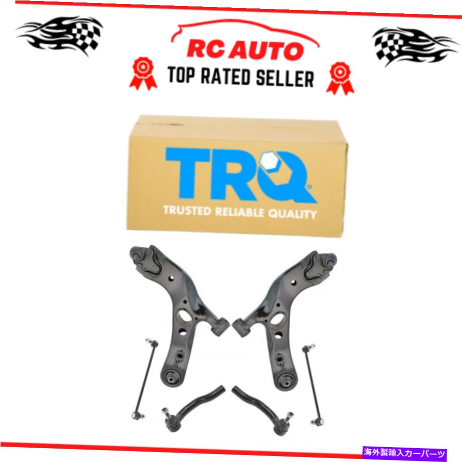 ボールジョイント TRQ 6PCサスペンションキット下部コントロールアームw/ボールジョイントスウェイバーリンクタイロッド TRQ 6pc Suspension Kit Lower Control Arms w/ Ball Joints Sway Bar Links Tie Rods【並行輸入品】