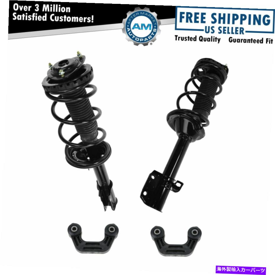 ボールジョイント 4PCリアストラットスプリングアセンブリ＆スウェイバーエンドリンクキットSubaru Impreza 4pc Rear Strut Spring Assembly & Sway Bar End Link Kit for Subaru Impreza【並行輸入品】