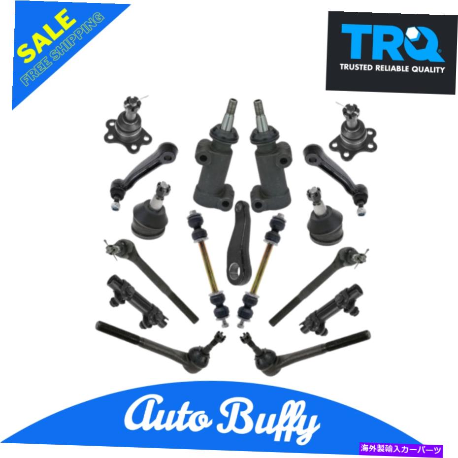 ボールジョイント TRQ 17PCステアリングサスペンションキットボールジョイントタイロッドアイドラーアームスウェイバーリンク TRQ 17pc Steering Suspension Kit Ball Joints Tie Rods Idler Arm Sway Bar Links【並行輸入品】