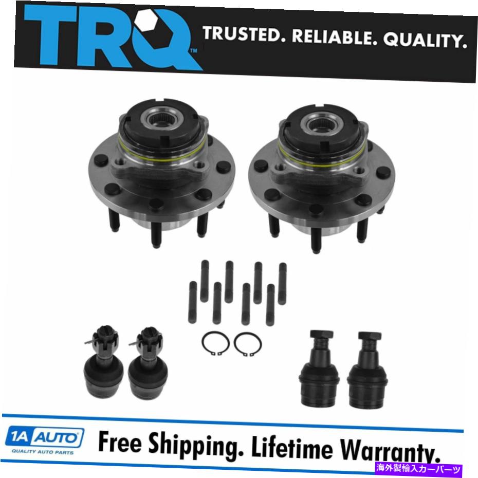 ボールジョイント Fordの上部と下のボールジョイントを備えたTRQフロントホイールベアリングおよびハブアセンブリ TRQ Front Wheel Bearing & Hub Assemblies with Upper & Lower Ball Joints for Ford【並行輸入品】