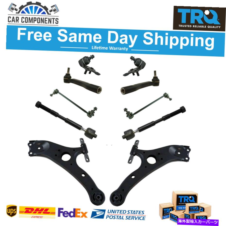ボールジョイント TRQ 2011-2018 TOYOTA SIENNAに設定されたTRQ新しいステアリング＆サスペンションキット TRQ New Steering & Suspension Kit 10pcs Set For 2011-2018 Toyota Sienna【並行輸入品】