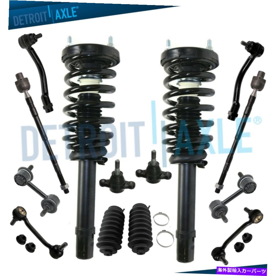 ボールジョイント Hyundai Azera Sonataフロント＆リアスウェイバーストラットコイルスプリングティエロドブートキット用 For Hyundai Azera Sonata Front & Rear Sway Bar Strut Coil Spring Tierod Boot Kit【並行輸入品】