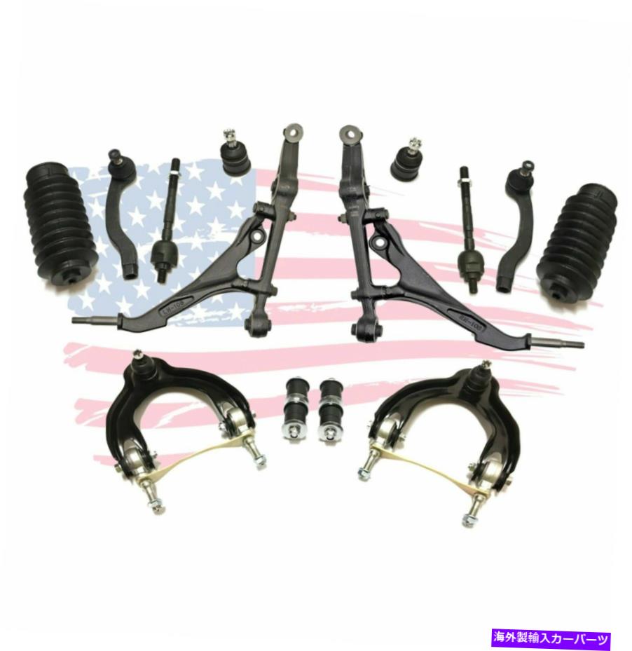 ボールジョイント ホンダシビックデルソルのための14 PCサスペンションキット 14 Pc Suspension Kit for Honda Civic Del Sol NO Si Control Arm TieRod Sway bar【並行輸入品】