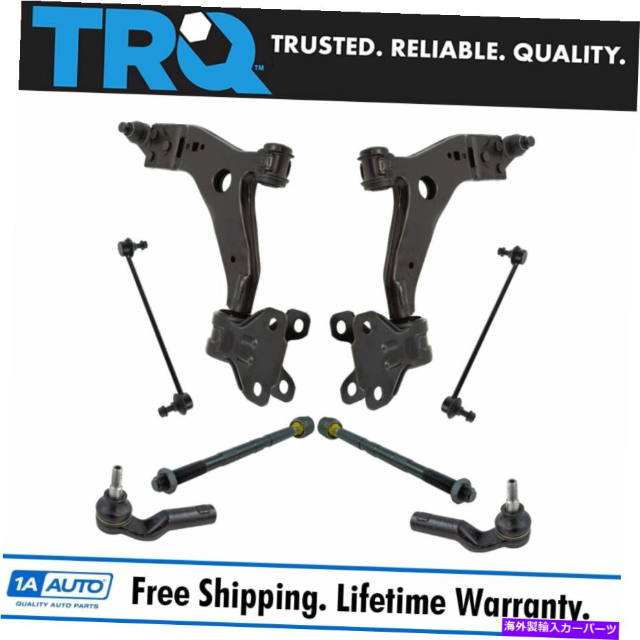 ボールジョイント TRQ 8PCサスペンションキット下部コントロールアームw/ボールジョイントスウェイバーリンクタイロッド TRQ 8pc Suspension Kit Lower Control Arms w/ Ball Joints Sway Bar Links Tie Rods【並行輸入品】
