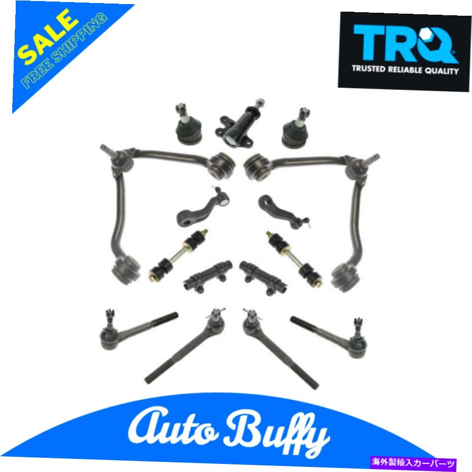 ボールジョイント TRQコントロールアームボールジョイントタイロッドアイドラーピットマンスウェイサスペンションキット15pc TRQ Control Arm Ball Joint Tie Rod Idler Pitman Sway Suspension Kit 15pc【並行輸入品】