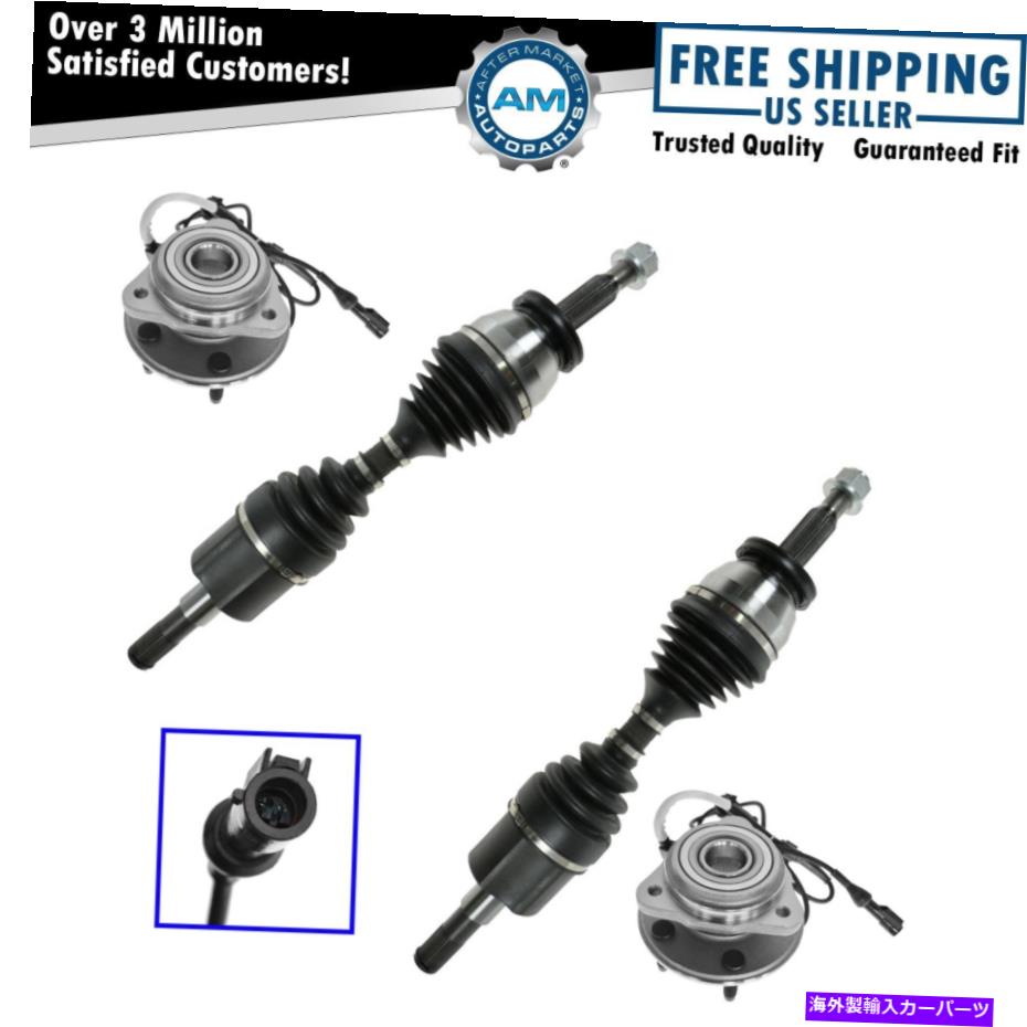 ボールジョイント CV Axle&Wheel Bearing Hub Kit Ford Ford Mercury Newの左右ペア CV Axle & Wheel Bearing Hub Kit Front Left Right Pair for Ford Mercury New【並行輸入品】