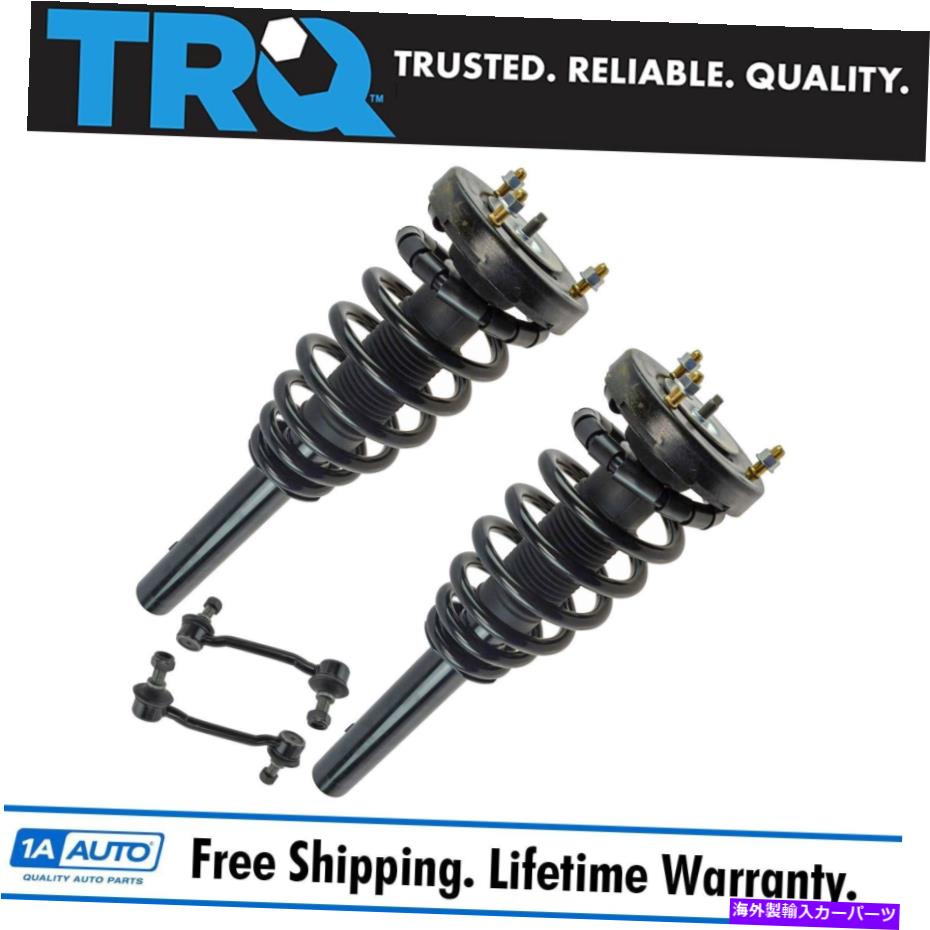 ボールジョイント 4ピースキットストラットショックコイルスプリングアセンブリスタビライザースウェイバーエンドリンクlh rh 4 Piece Kit Strut Shock Coil Spring Assembly Stabilizer Sway Bar End Link LH RH【並行輸入品】