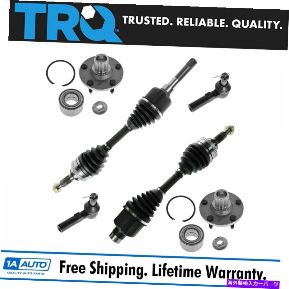 ボールジョイント TRQ 6ピースステアリングサスペンションキットCV車軸ホイールベアリングハブアウタータイロッド TRQ 6 Piece Steering Suspension Kit CV Axles Wheel Bearings Hubs Outer Tie Rods【並行輸入品】