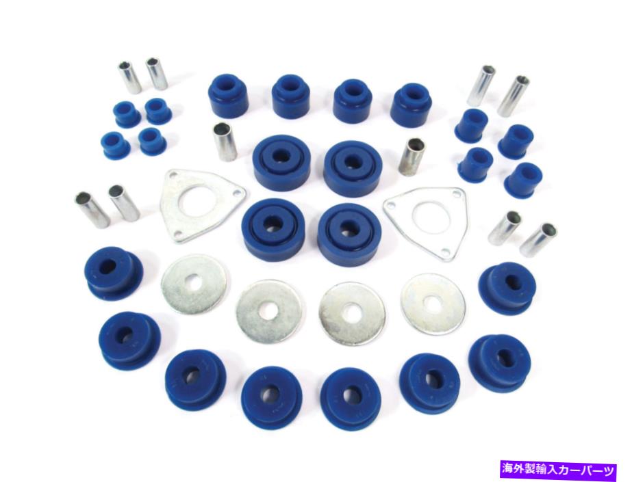 ボールジョイント ランドローバーフロント＆リアサスペンションポリブッシュキット - 青/ソフト Land Rover Front & Rear Suspension Polybush Kit - Blue/Soft【並行輸入品】