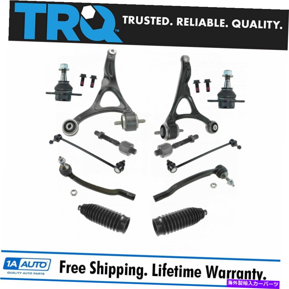 ボールジョイント TRQ 12PCステアリングサスペンションキットコントロールアームボールジョイントタイロッドエンドリンク TRQ 12pc Steering Suspension Kit Control Arms Ball Joints Tie Rods End Links【並行輸入品】