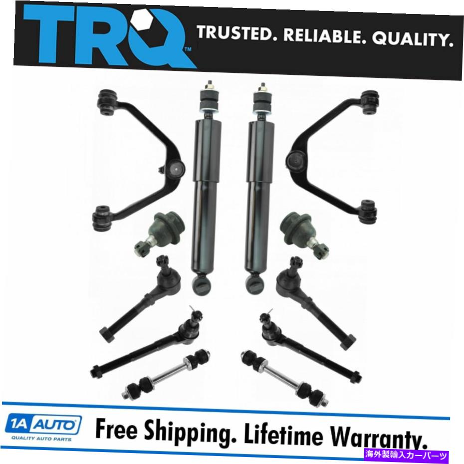 ボールジョイント TRQ 12PCステアリングサスペンションキットコントロールアームボールジョイントタイロッドショック TRQ 12pc Steering Suspension Kit Control Arms Ball Joints Tie Rods Shocks【並行輸入品】
