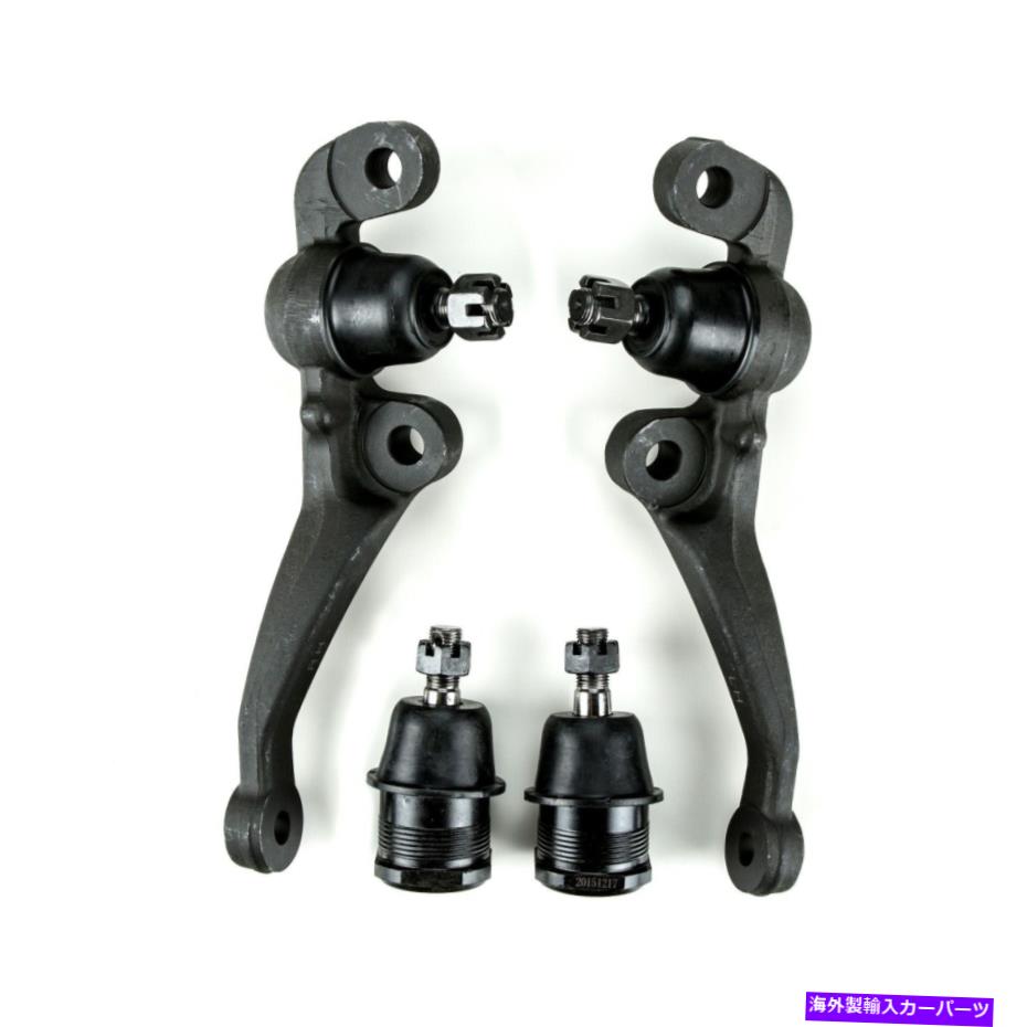ボールジョイント アッパーローワーボールジョイントセットフィット1965-1971クライスラー300ニューポートニューヨーカー Upper Lower Ball Joints Set Fits 1965 - 1971 Chrysler 300 Newport New Yorker【並行輸入品】