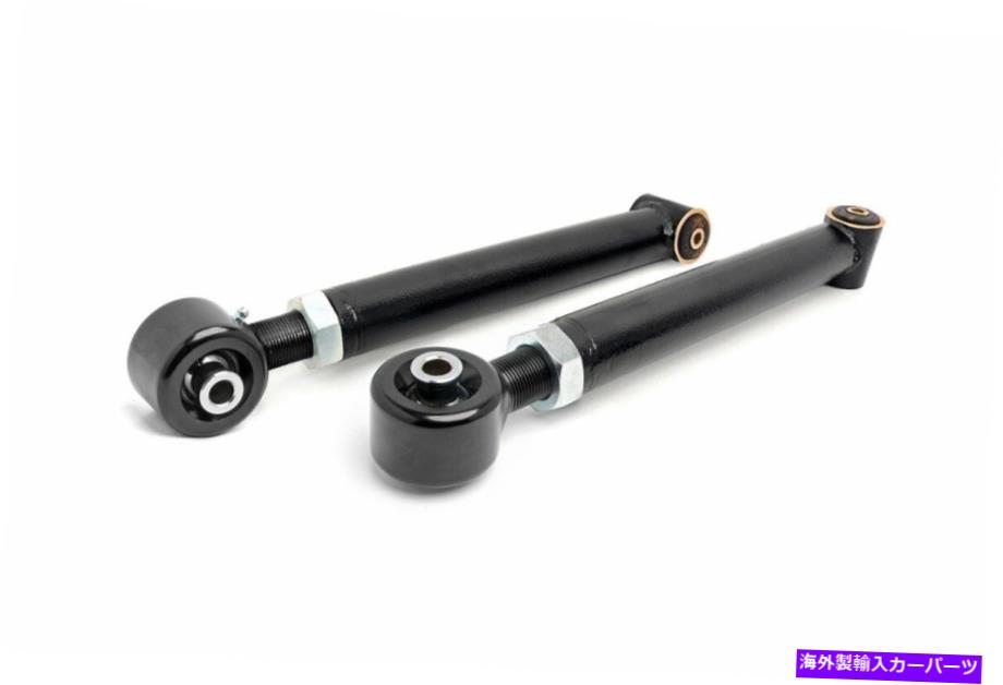 ボールジョイント 07-18のラフカントリーリアロウアーX-flexコントロールアームジープラングラーJK-11370 Rough Country Rear Lower X-Flex Control Arms for 07-18 Jeep Wrangler JK - 11370【並行輸入品】