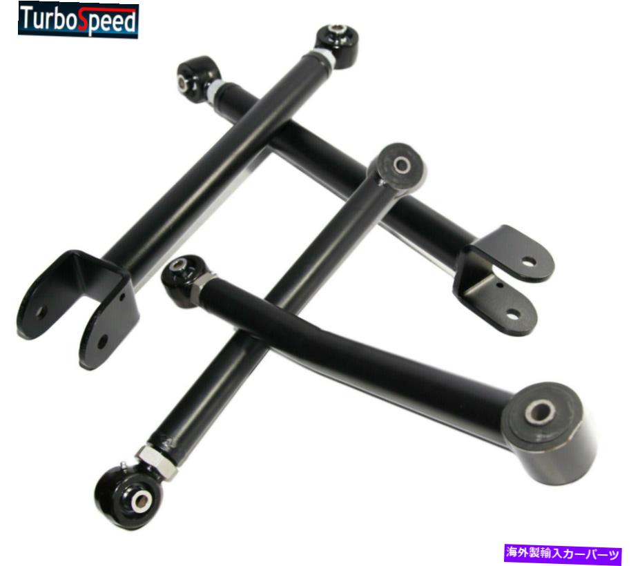 ボールジョイント フィット07-18ジープラングラーJK 4WDフロントアッパー+下部調整可能なコントロールアーム Fits 07-18 Jeep Wrangler JK 4WD Front Upper+Lower Adjustable Control Arm【並行輸入品】