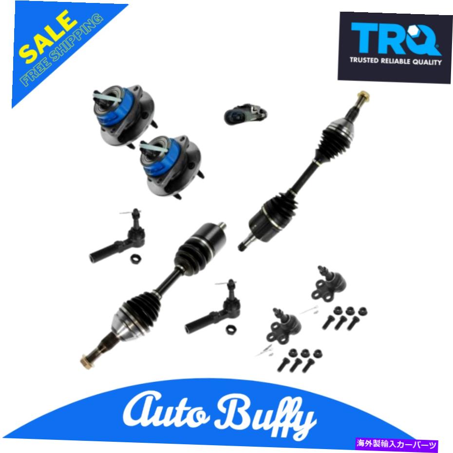 ボールジョイント TRQフロント8PCステアリングサスペンションキットホイールベアリング車軸タイロッドボールジョイント TRQ Front 8pc Steering Suspension Kit Wheel Bearings Axles Tie Rod Ball Joints【並行輸入品】