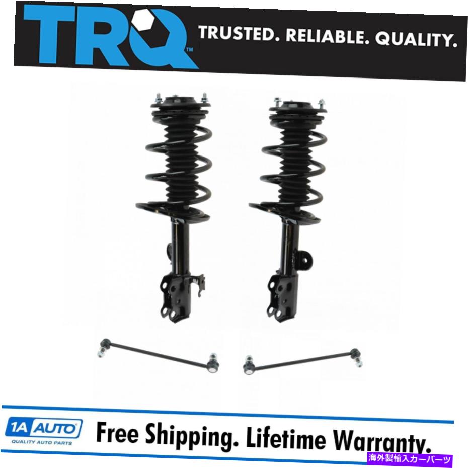 ボールジョイント TRQフロント完全なロードされたストラットスプリングアセンブリスウェイバーリンクキット4PCセット TRQ Front Complete Loaded Strut Spring Assembly Sway Bar Link Kit 4pc Set【並行輸入品】
