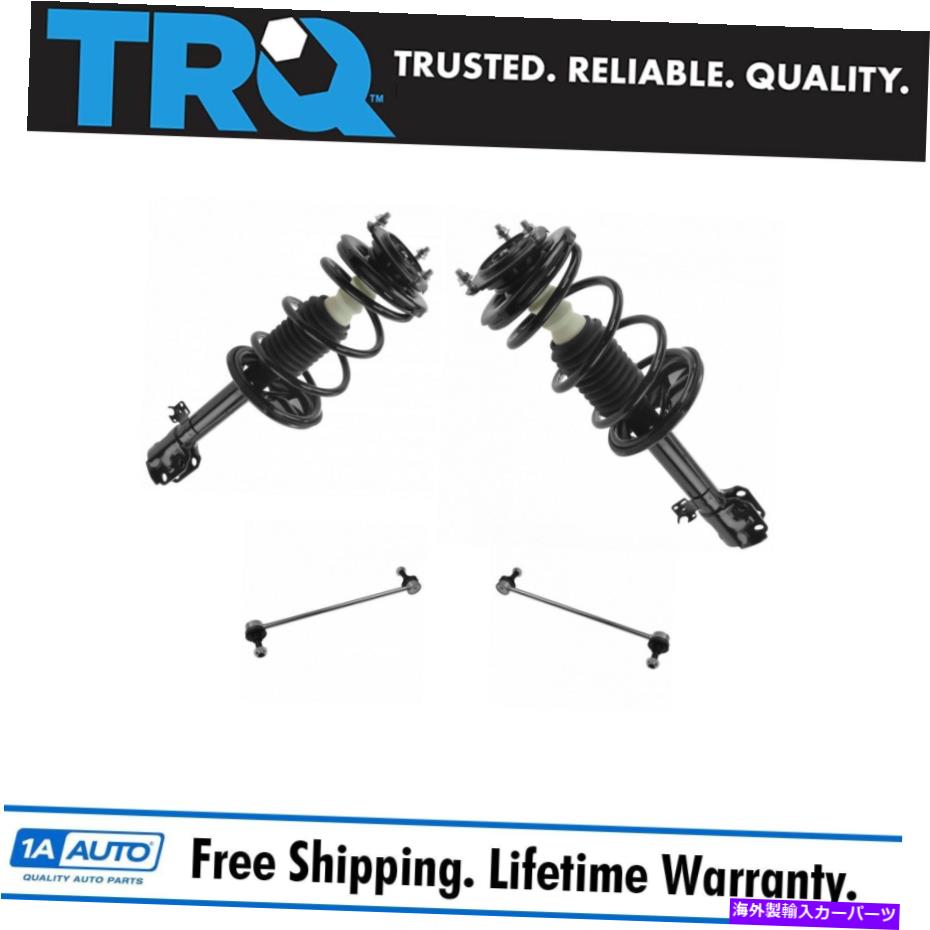 ボールジョイント TRQ 4ピースフロントサスペンションストラットスプリングスウェイバーエンドリンクキットAWD RAV4用セット TRQ 4 Piece Front Suspension Strut Spring Sway Bar End Link Kit Set for AWD Rav4【並行輸入品】
