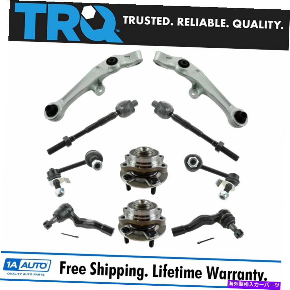 ボールジョイント TRQ 10 PCステアリングサスペンションキットコントロールアームホイールベアリングタイロッドエンドリンク TRQ 10 pc Steering Suspension Kit Control Arms Wheel Bearings Tie Rods End Link【並行輸入品】