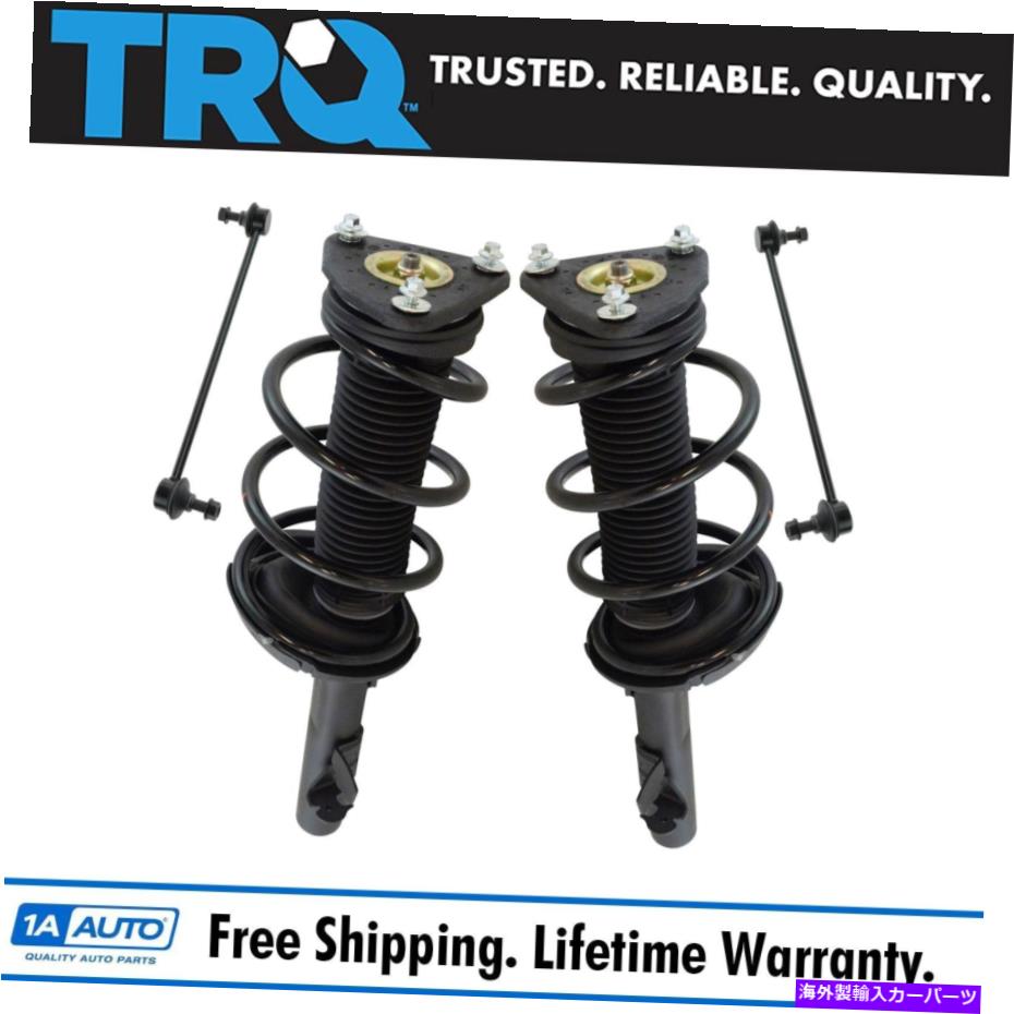 ボールジョイント TRQフロントロードされた完全なストラットスプリングアセンブリスウェイバーリンク4PCキットエスケープ TRQ Front Loaded Complete Strut Spring Assembly Sway Bar Link 4pc Kit for Escape【並行輸入品】