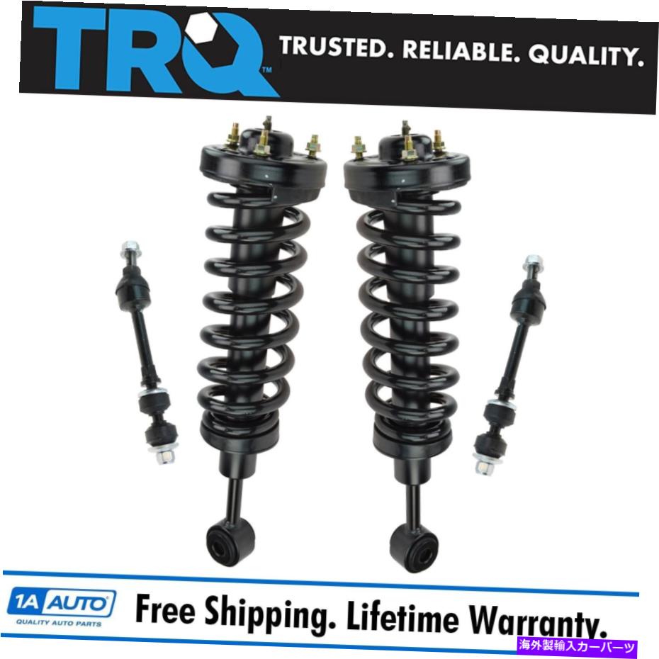 ボールジョイント フォードリンカーン向けのアンチスウェイバーリンクキットセット付きショックストラット＆スプリングアセンブリ Shock Strut & Spring Assembly with Anti Sway Bar Link Kit Set for Ford Lincoln【並行輸入品】