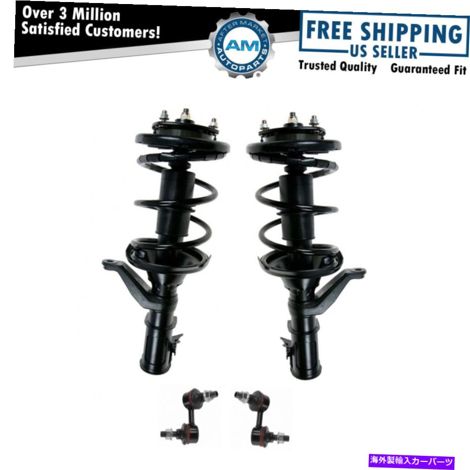 ボールジョイント フロントサスペンションキットストラット＆スプリングアセンブリ＆スウェイリンクホンダシビックのリンク Front Suspension Kit Strut & Spring Assemblies & Sway Links for Honda Civic New【並行輸入品】