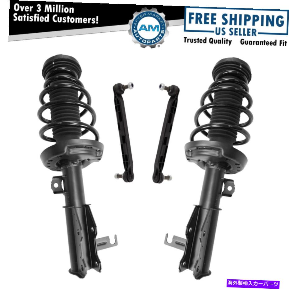 ボールジョイント 4ピースフロントサスペンションストラットアセンブリスウェイバーエンドリンクキットセット 4 Piece Front Suspension Strut Assembly Sway Bar End Link Kit Set for Regal【並行輸入品】