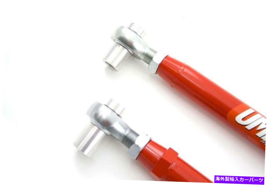 ボールジョイント UMIパフォーマンス82-02カマロオフセットブッシングレッド付き調整可能なコントロールアーム UMI Performance 82-02 Camaro Adjustable Control Arms with Off Set Bushing Red【並行輸入品】