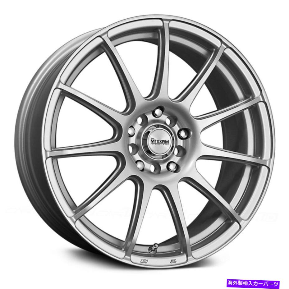 ホイール　４本セット Maxxixの勝者ホイール17x7（40、5x110、73.1）4のシルバーリムセット Maxxim Winner Wheels 17x7 (40, 5x110, 73.1) Silver Rims Set of 4【並行輸入品】