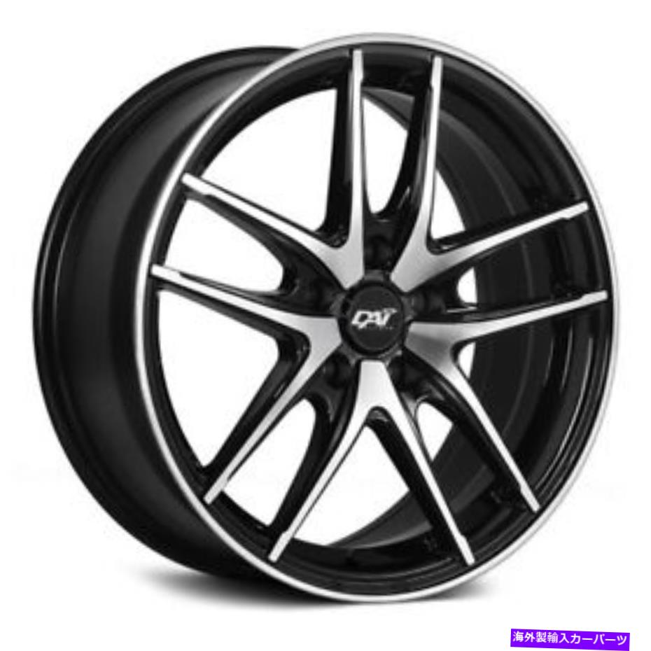 ホイール 4本セット Dai Alloys DW100頂点ホイール18x8(45、5x114.3、73.1)4のブラックリムセット DAI Alloys DW100 APEX Wheels 18x8 (45, 5x114.3, 73.1) Black Rims Set of 4【並行輸入品】|Us Custom Parts Shop USDM