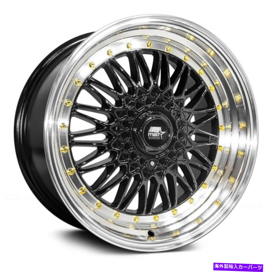 ホイール 4本セット MST MT13ホイール17x8.5(35、5x114.3、73.1)4のブラックリムセット MST MT13 Wheels 17x8.5 (35, 5x114.3, 73.1) Black Rims Set of 4【並行輸入品】|Us Custom Parts Shop USDM